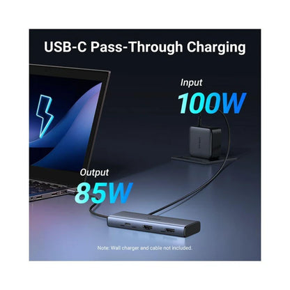 Hub USB-C UGREEN CM498 (45379), 2 x USB-A 3.2 - 3 x USB-C - 2 x HDMI, Γκρι