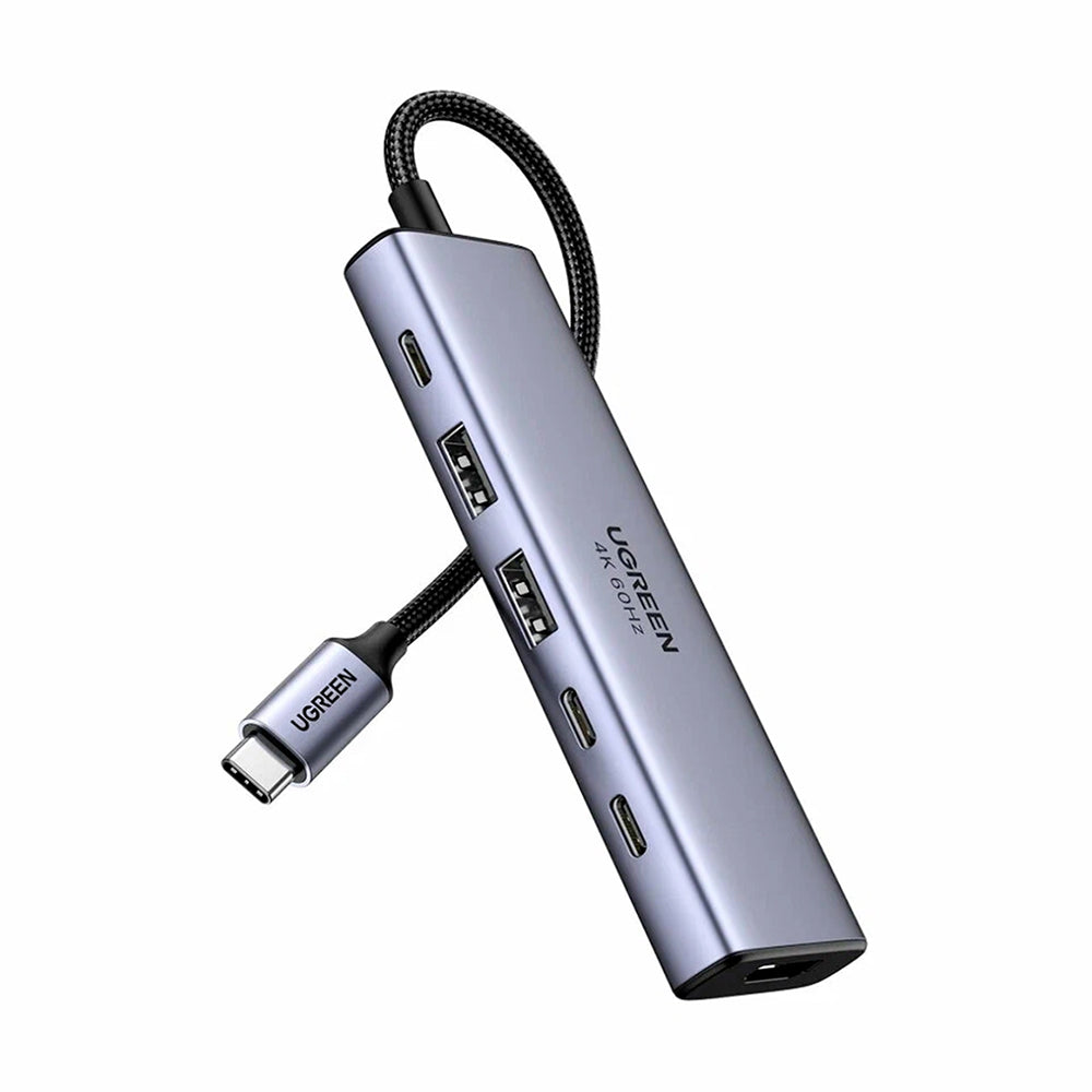Hub USB-C UGREEN CM511 (35999), 2 x USB-A 3.2 - 3 x USB-C - 1 x HDMI, Γκρι