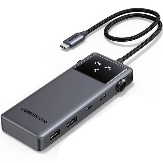 Hub USB-C UGREEN CM888 Uno, 2 x USB-A 3.2 - 3 x USB-C - 1 x HDMI, Γκρι