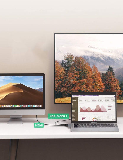 USB-C Hub UGREEN για Apple MacBook Pro / Air Series, 3 x USB-A 3.0 - 1 x USB-C - 1 x HDMI, Γκρι