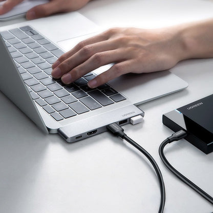 USB-C Hub UGREEN για Apple MacBook Pro / Air Series, 3 x USB-A 3.0 - 1 x USB-C - 1 x HDMI, Γκρι