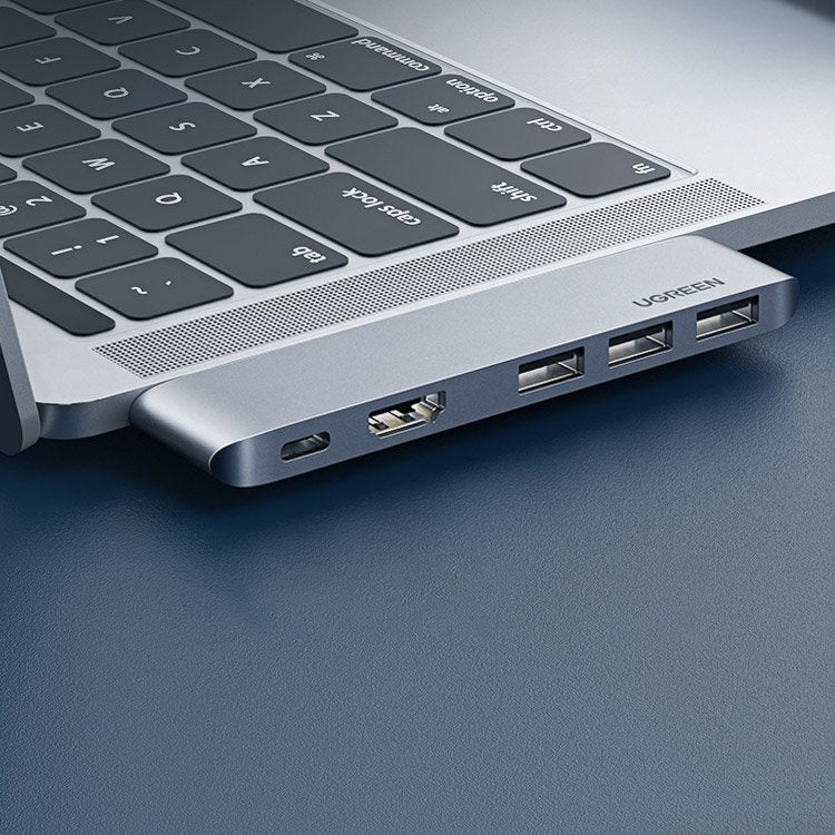 USB-C Hub UGREEN για Apple MacBook Pro / Air Series, 3 x USB-A 3.0 - 1 x USB-C - 1 x HDMI, Γκρι