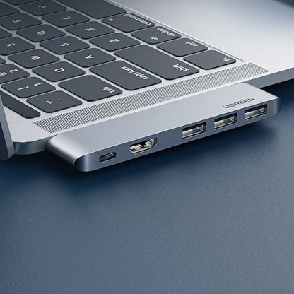 USB-C Hub UGREEN για Apple MacBook Pro / Air Series, 3 x USB-A 3.0 - 1 x USB-C - 1 x HDMI, Γκρι