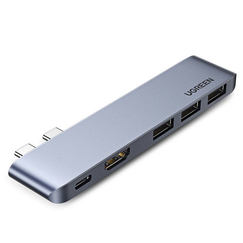 USB-C Hub UGREEN για Apple MacBook Pro / Air Series, 3 x USB-A 3.0 - 1 x USB-C - 1 x HDMI, Γκρι
