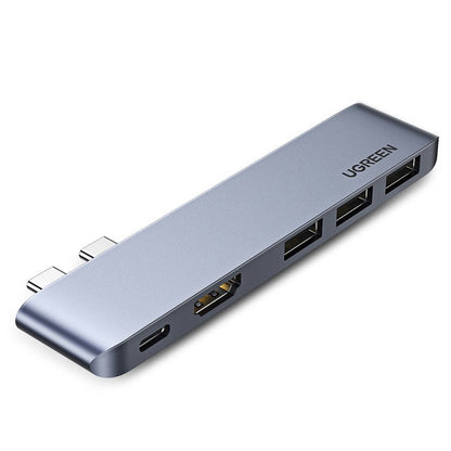 USB-C Hub UGREEN για Apple MacBook Pro / Air Series, 3 x USB-A 3.0 - 1 x USB-C - 1 x HDMI, Γκρι