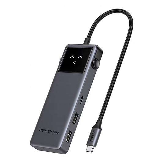 Hub USB-C UGREEN Uno (75177), 2 x USB-A 3.2 - 3 x USB-C - 1 x HDMI, Γκρι