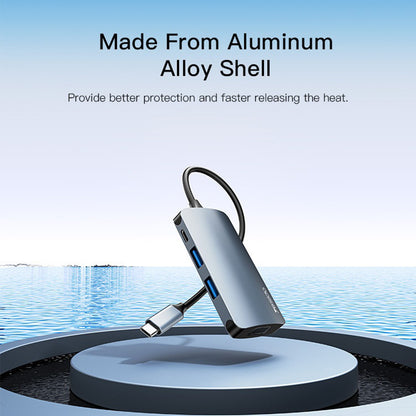 Hub USB-C Yesido HB16, 7in1, Γκρι