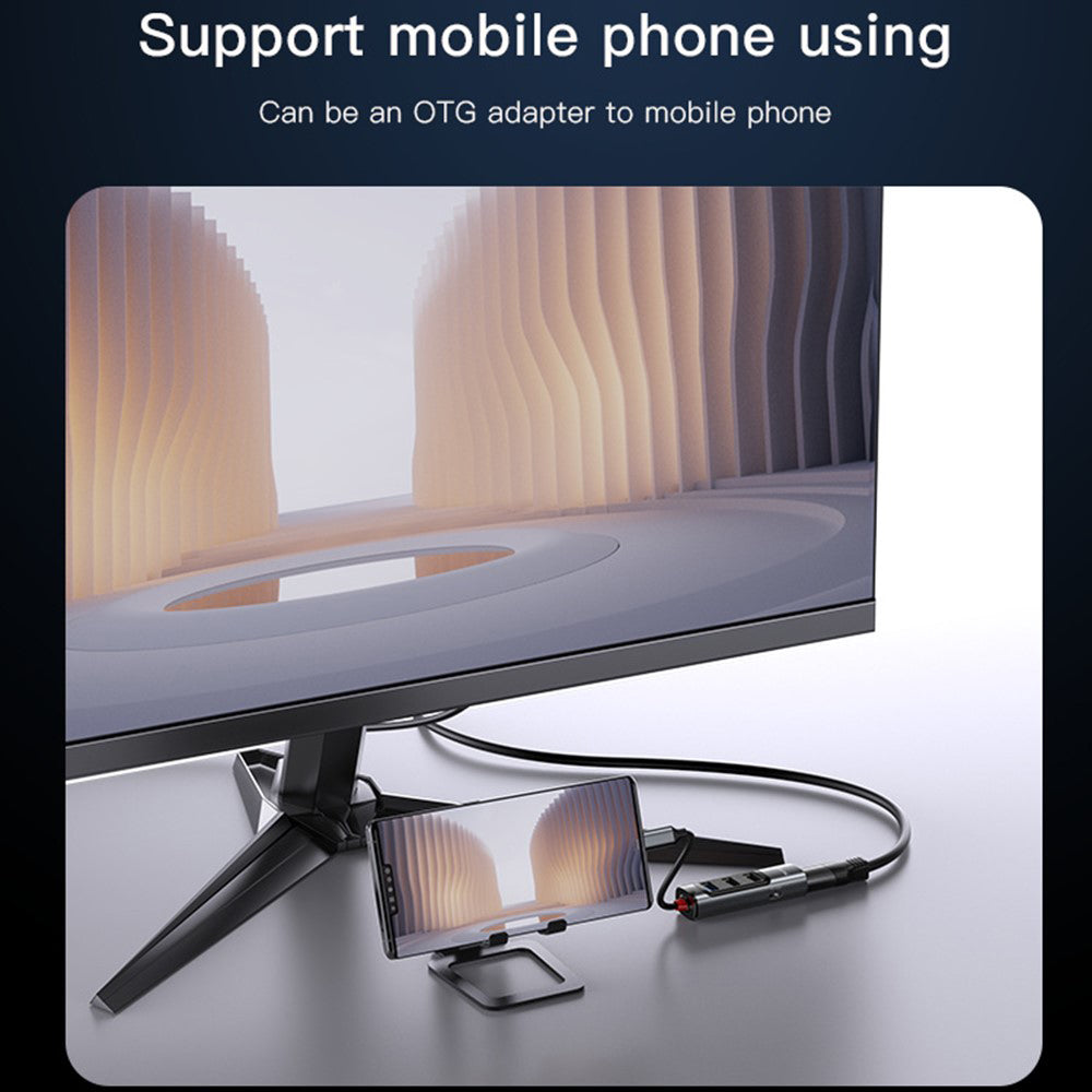 Hub USB-C Yesido HB22, 5in1, Γκρι