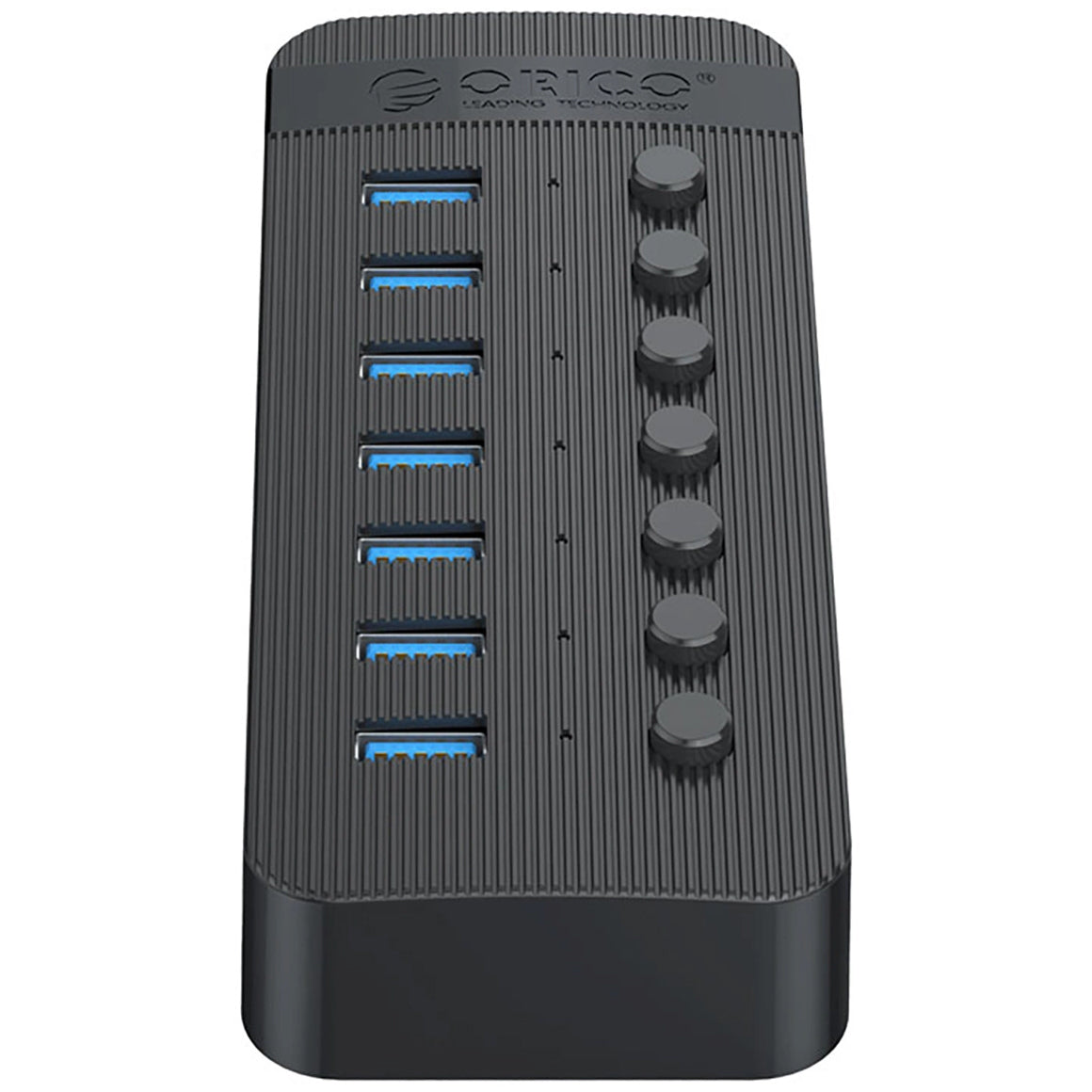 Hub USB Orico CT2U3-7AB, 7 x USB-A 3.0, Μαύρο