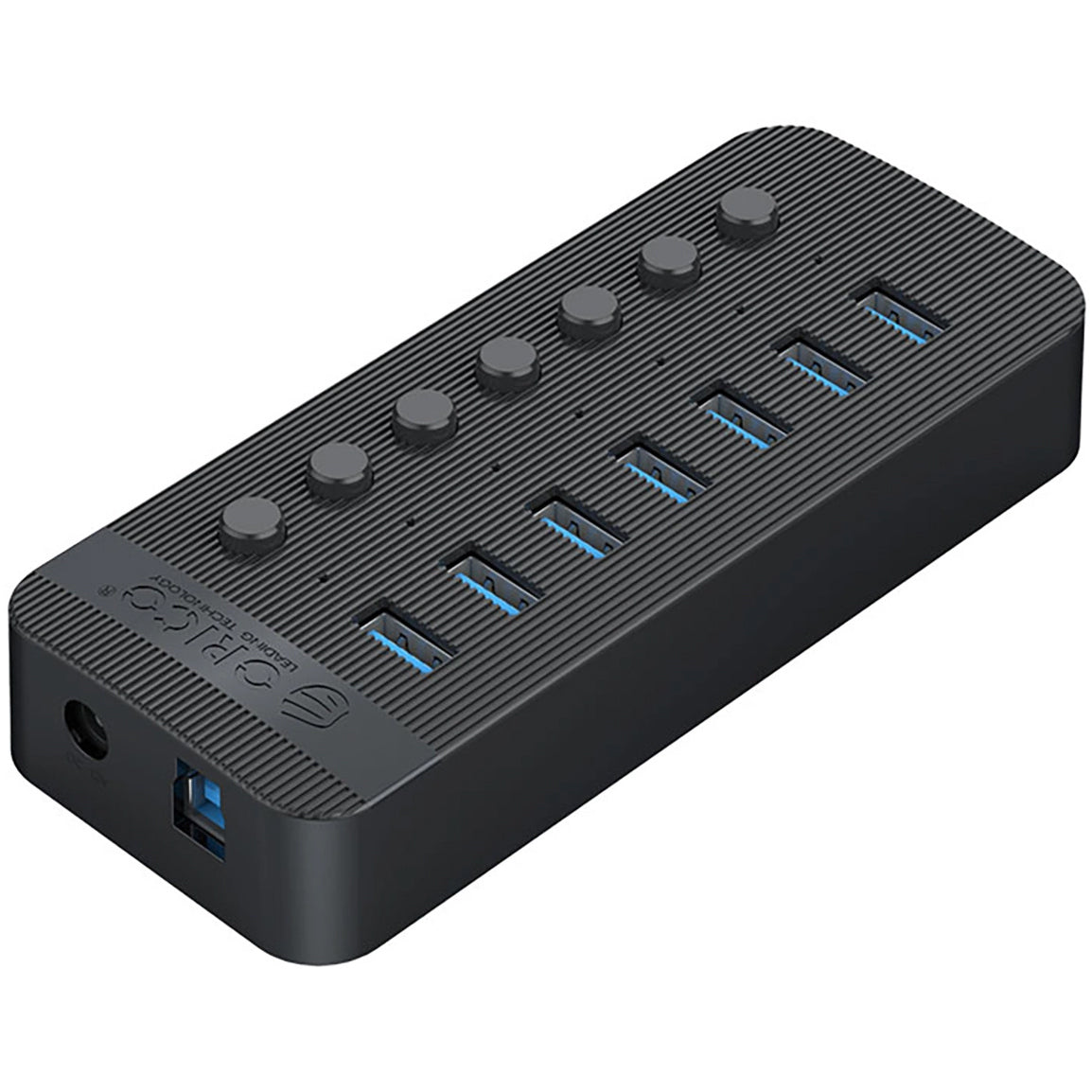 Hub USB Orico CT2U3-7AB, 7 x USB-A 3.0, Μαύρο