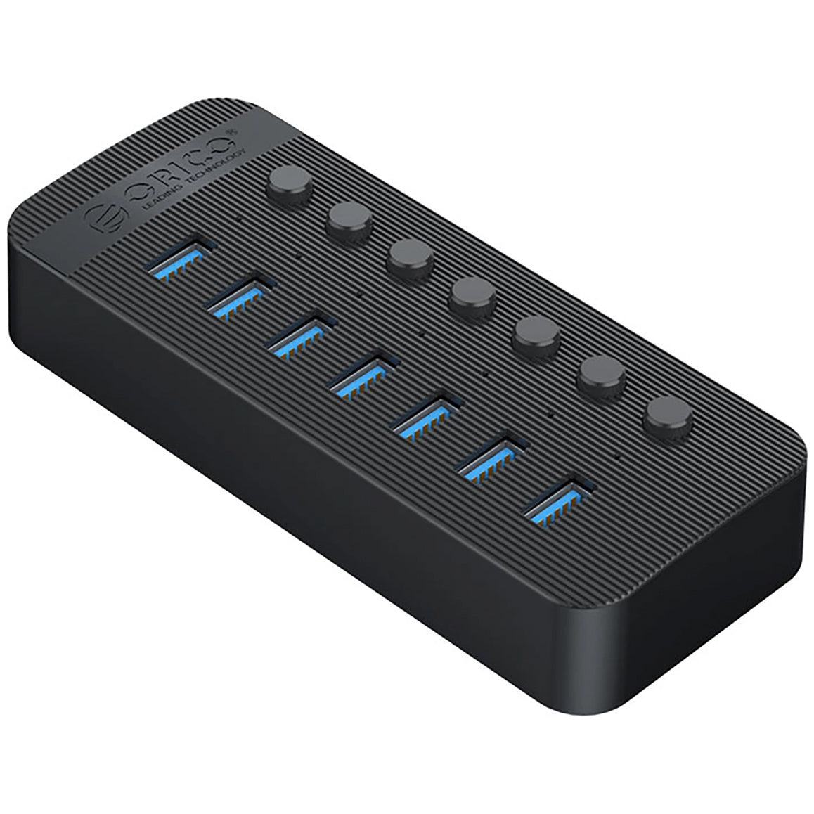Hub USB Orico CT2U3-7AB, 7 x USB-A 3.0, Μαύρο
