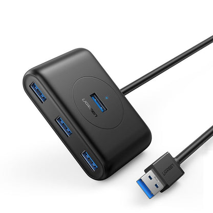 Hub USB UGREEN CR113, 4 x USB-A 3.0, 1m, Μαύρο