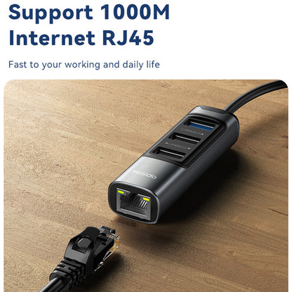 Hub USB / USB-C Yesido HB21, 5in1, Γκρι