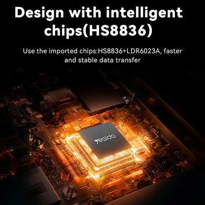 Hub USB / USB-C Yesido HB21, 5in1, Γκρι