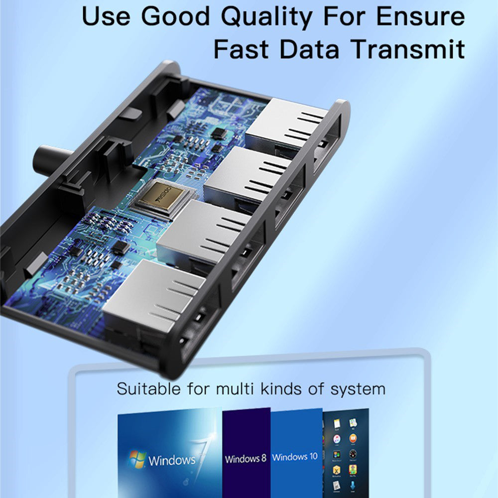 Hub USB Yesido HB12, 4in1, Γκρι