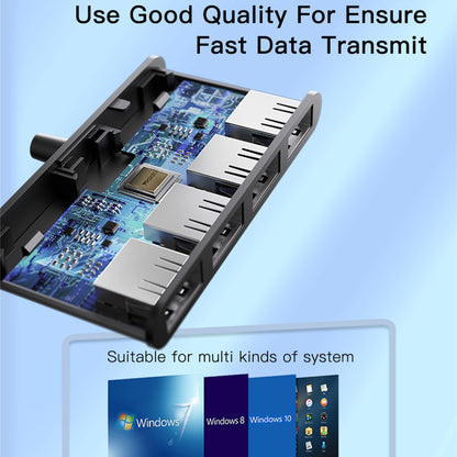 Hub USB Yesido HB12, 4in1, Γκρι