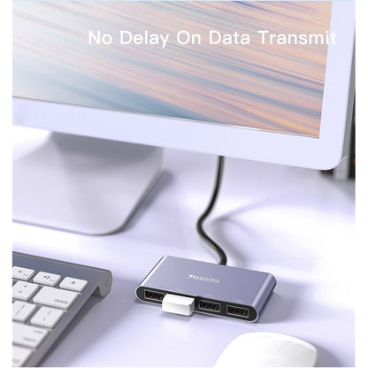 Hub USB Yesido HB12, 4in1, Γκρι