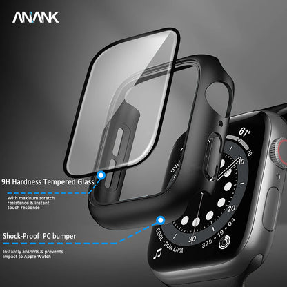 Θήκη Anank Screen Guard για Apple Watch Series 7 45mm, Μαύρη