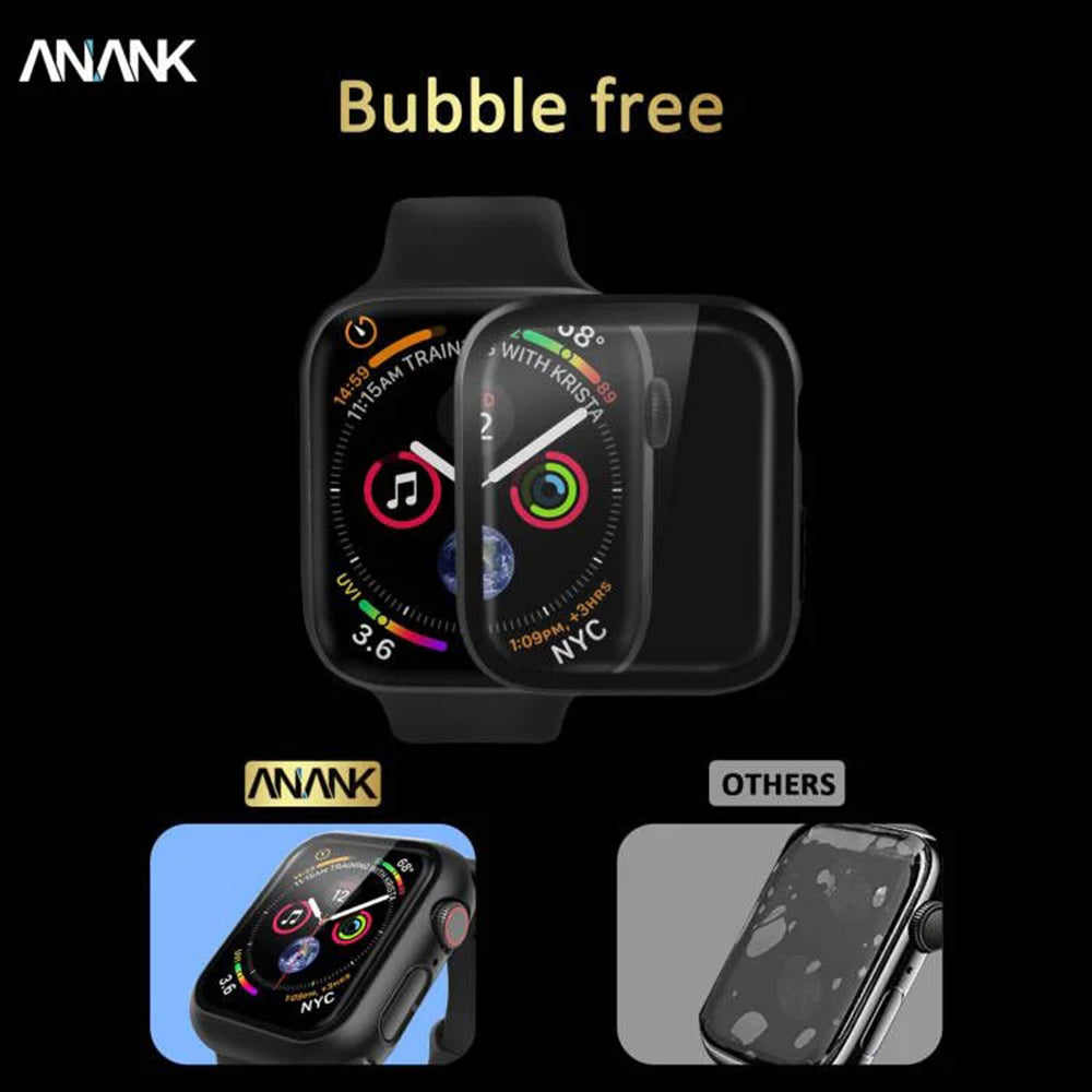Θήκη Anank Screen Guard για Apple Watch Series 7 45mm, Μαύρη