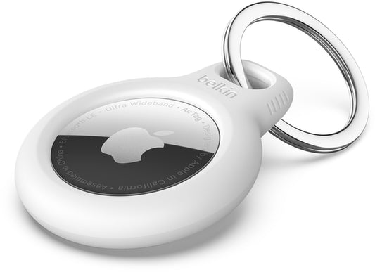 Θήκη Belkin Key Ring για Apple AirTag, Λευκή F8W973btWHT