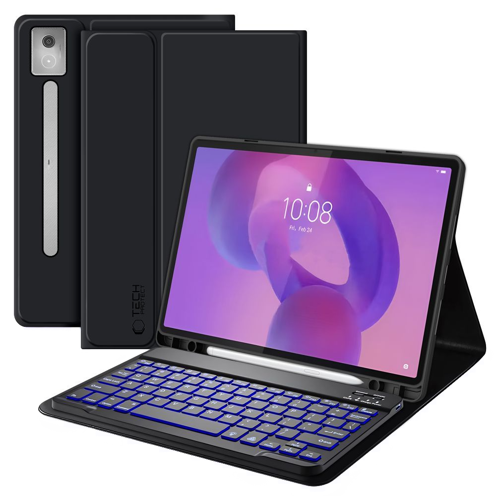 Θήκη με Πληκτρολόγιο για Lenovo Idea Tab Pro, Tech-Protect, SC PEN, Μαύρη