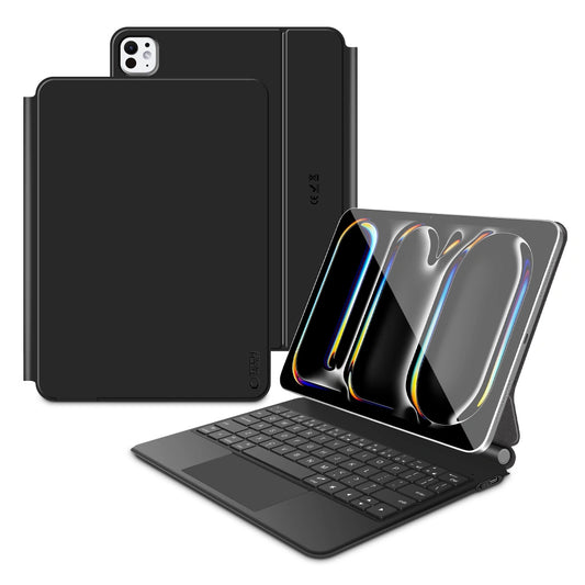 Θήκη με Πληκτρολόγιο για Apple iPad Pro 11 (2025) / (2024), Tech-Protect, SmartCase Magnetic, Μαύρη