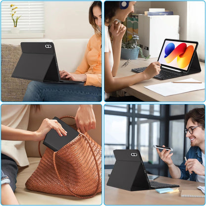 Θήκη με Πληκτρολόγιο για Xiaomi Poco Pad M1 / Redmi Pad 2 Pro, Tech-Protect, SC PEN, Μαύρη