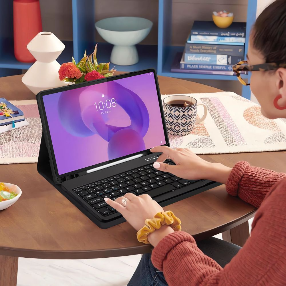 Θήκη με Πληκτρολόγιο για Lenovo Idea Tab Pro, Tech-Protect, SC PEN, Μαύρη