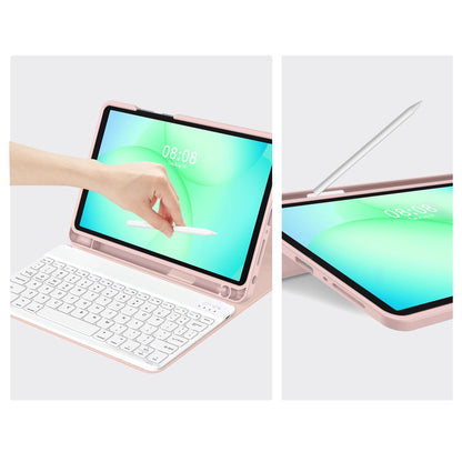 Θήκη με Πληκτρολόγιο για Samsung Galaxy Tab A11+ / Tab A9+, Tech-Protect, SC PEN, Ροζ