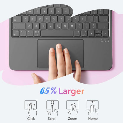 Keyboard Case for Apple iPad (2025) / (2022), ESR, Flex, Gray