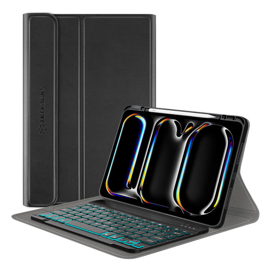 Θήκη με Πληκτρολόγιο για Apple iPad Pro 11 (2024), Techsuit, CozyTab, Μαύρο