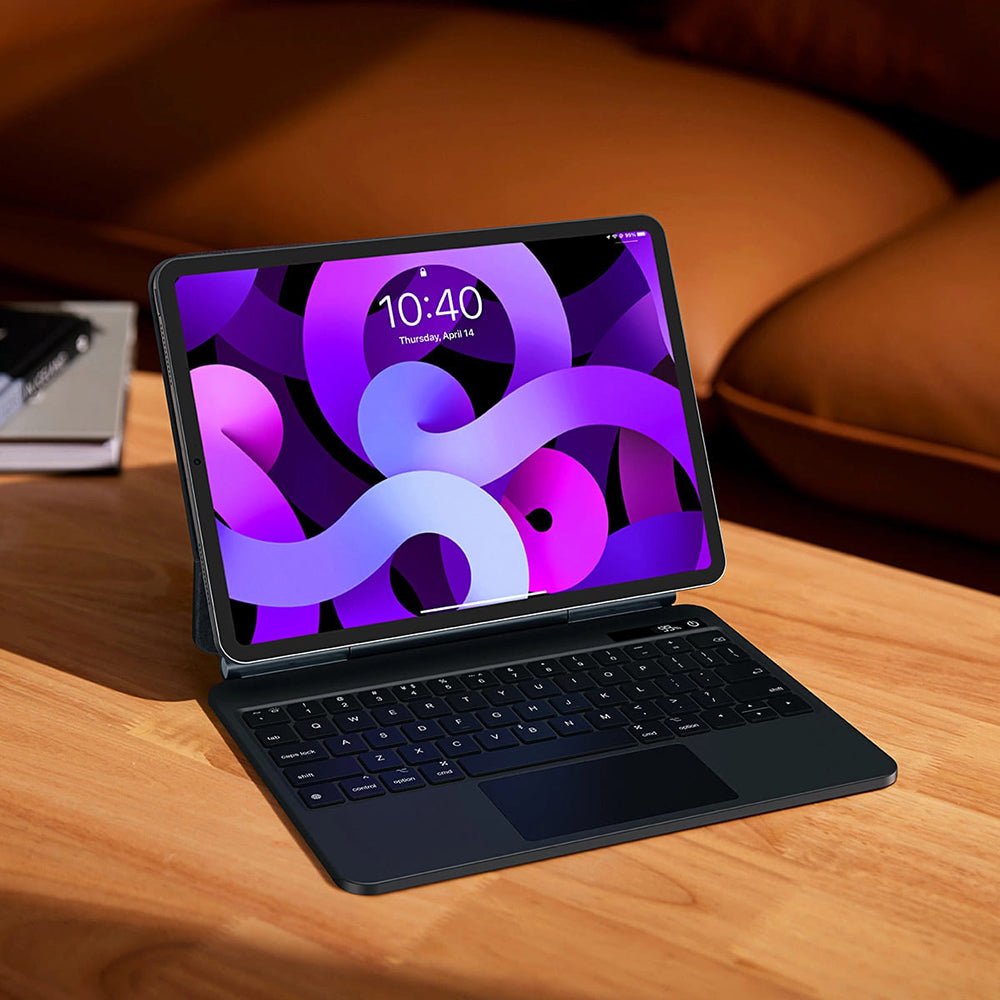 Θήκη με Πληκτρολόγιο για Apple iPad Pro 12.9 (2022) / Pro 12.9 (2021) / Pro 12.9 (2020) / Pro 12.9 (2018), Baseus, Brilliance, Γκρι