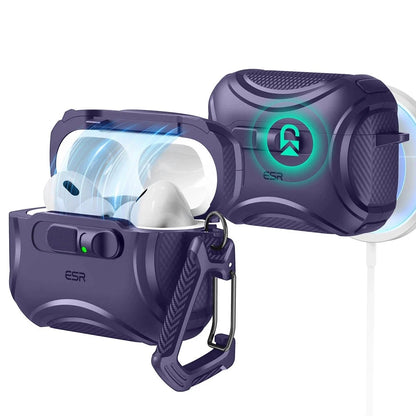 Θήκη ESR Cyber FlickLock για Apple AirPods Pro 3, Μωβ