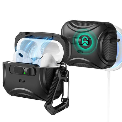 Θήκη ESR Cyber FlickLock για Apple AirPods Pro 3, Μαύρη