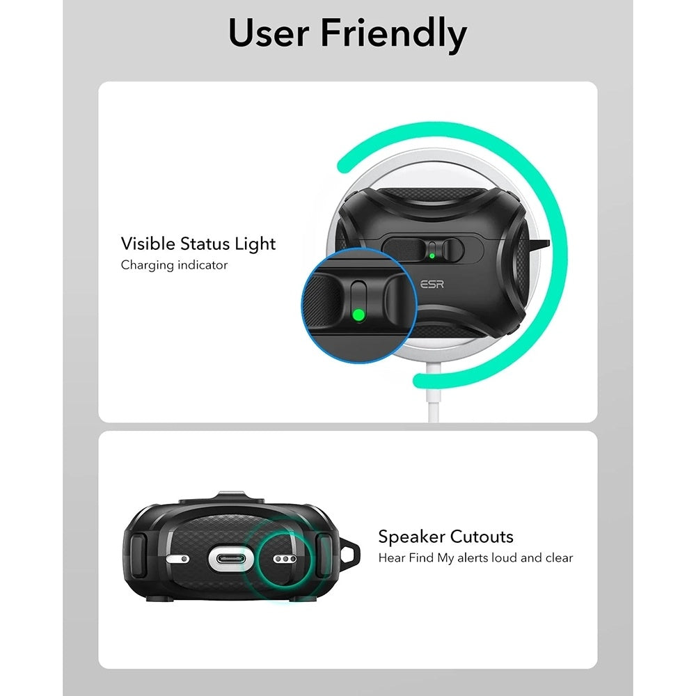 Θήκη ESR Cyber FlickLock για Apple AirPods Pro 3, Μαύρη