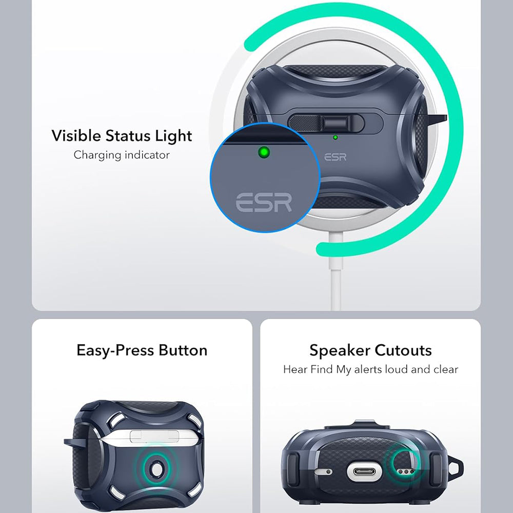 Θήκη ESR Cyber για Apple AirPods Pro Series, Μπλε