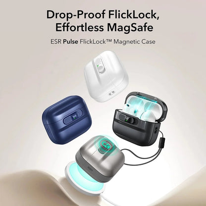 Θήκη ESR Pulse Magnetic FlickLock για Apple AirPods Pro 3, Λευκή