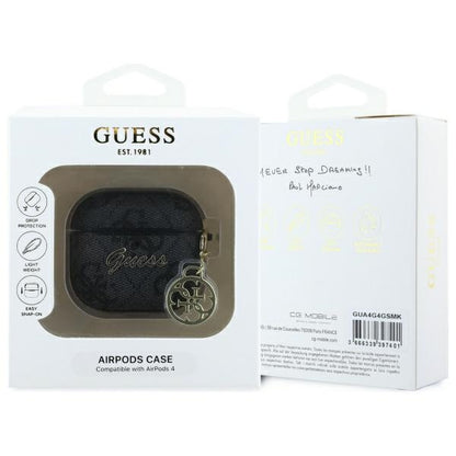 Guess 4G Charm Case for Apple AirPods 4, Brown