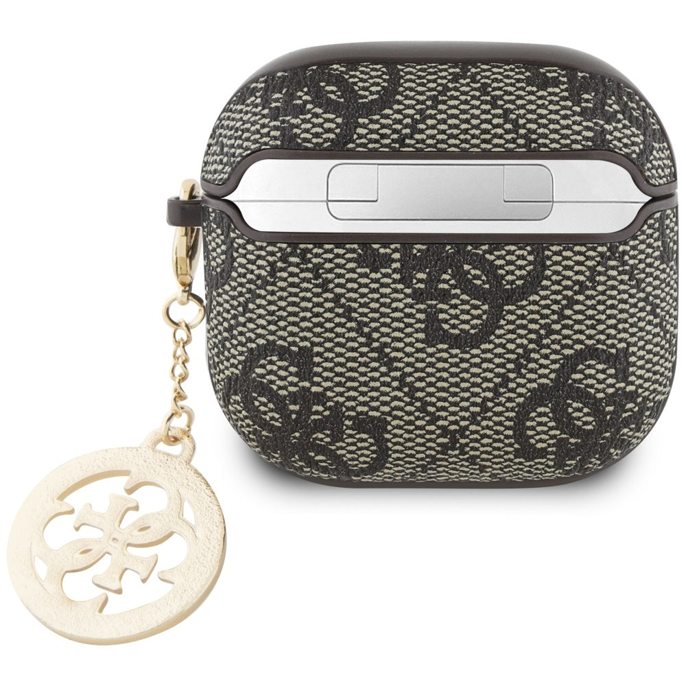Θήκη Guess 4G Strass Charm για Apple AirPods 4, Καφέ