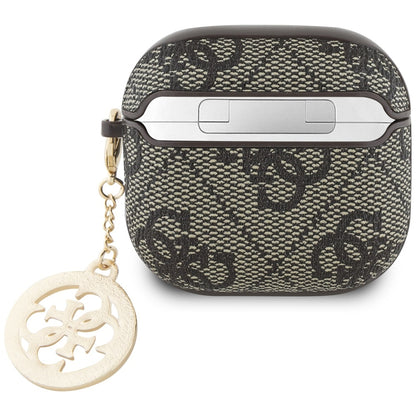 Θήκη Guess 4G Strass Charm για Apple AirPods 4, Καφέ