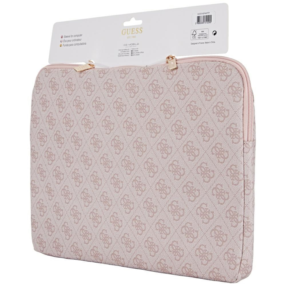 Θήκη Guess 4G Triangle Logo για Laptop 14inch, Ροζ