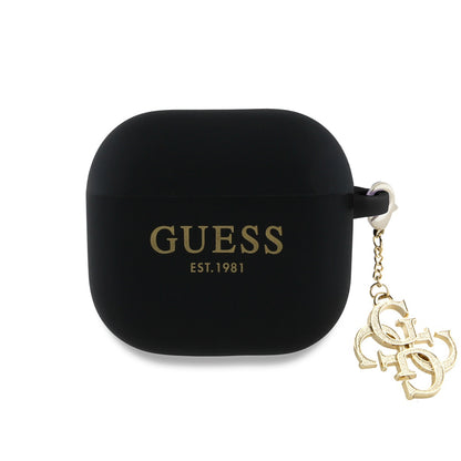 Guess W/4G Charm Case for Apple AirPods 4, Black