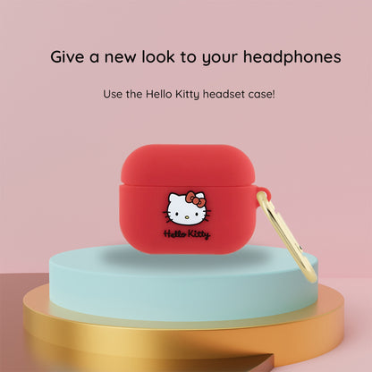 Θήκη Hello Kitty 3D Kitty Head για Apple AirPods Pro 2, Ροζ