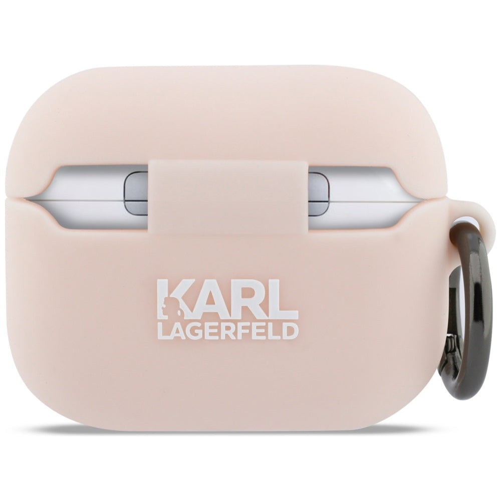Θήκη Karl Lagerfeld Silicone Choupette's Head 3D για Apple AirPods Pro 3, Ροζ