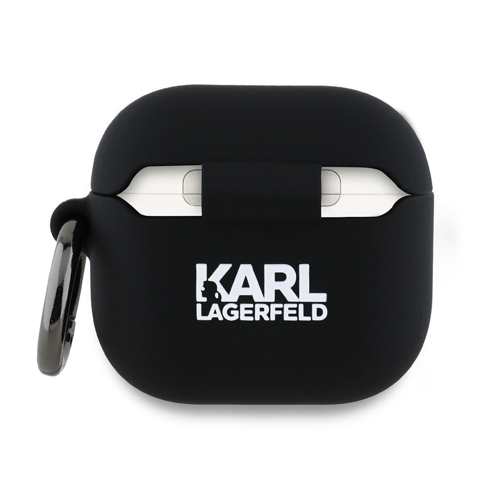Θήκη Karl Lagerfeld 3D Karl's Head για Apple AirPods 4, Μαύρη