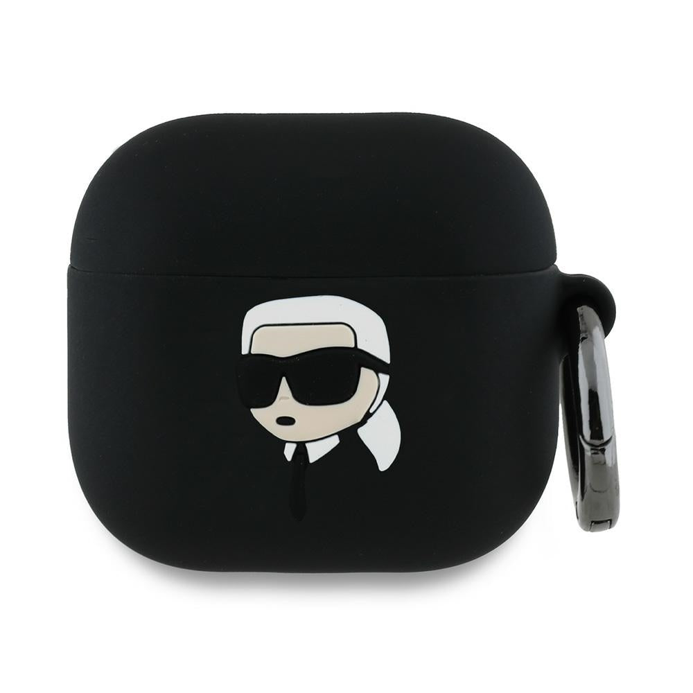 Θήκη Karl Lagerfeld 3D Karl's Head για Apple AirPods 4, Μαύρη