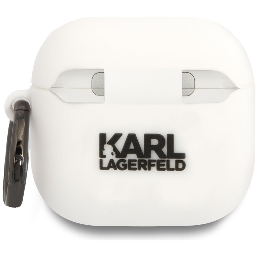 Θήκη Karl Lagerfeld 3D NFT Karl's Head για Apple AirPods 4, Λευκή
