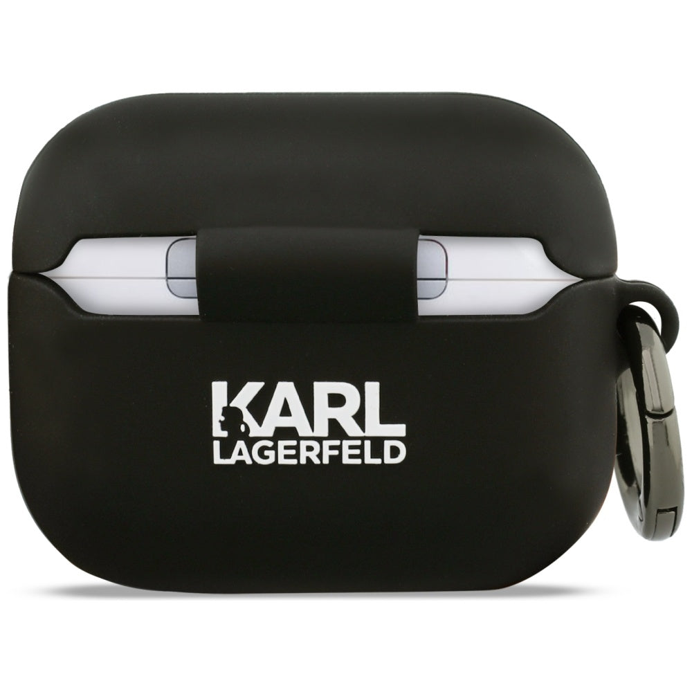 Θήκη Karl Lagerfeld Silicone Choupette's Head 3D για Apple AirPods Pro 3, Μαύρη