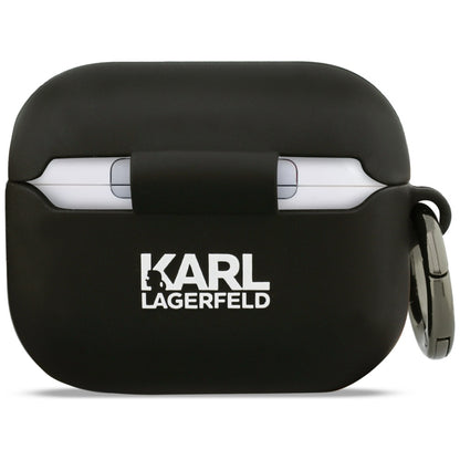 Θήκη Karl Lagerfeld Silicone Choupette's Head 3D για Apple AirPods Pro 3, Μαύρη