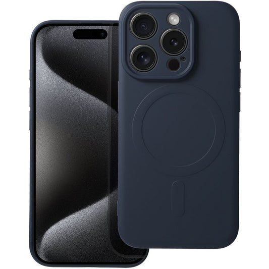 Θήκη MagSafe για Apple iPhone 15 Pro Max, OEM, Silicone Mag, Μπλε σκούρο